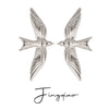 Wholesale Stainless Steel Geometric Animal Style Electroplated Earrings For Women