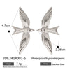 Wholesale Stainless Steel Geometric Animal Style Electroplated Earrings For Women