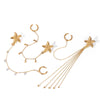 Wholesale Stainless Steel Geometric Animal Style Electroplated Single Starfish Rhinestone Ear Clip Earrings Jewelry For Women