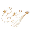 Wholesale Stainless Steel Geometric Animal Style Electroplated Single Starfish Rhinestone Ear Clip Earrings Jewelry For Women