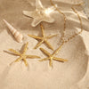 Wholesale Stainless Steel Geometric Animal Style Electroplated Starfish Earrings For Women
