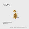 Wholesale Stainless Steel Geometric Animal Zodiac Pattern Electroplated Spring Clasp Chain Necklace For Women