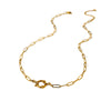 Wholesale Stainless Steel Geometric Animal Zodiac Pattern Electroplated Spring Clasp Chain Necklace For Women