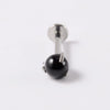 Wholesale Stainless Steel Geometric Artificial Gemstones Semiprecious Stones Gold Plated Electroplated Lip Stud Earrings Ball Earrings Ear Bone Stud