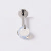 Wholesale Stainless Steel Geometric Artificial Gemstones Semiprecious Stones Gold Plated Electroplated Lip Stud Earrings Ball Earrings Ear Bone Stud