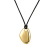 Wholesale Stainless Steel Geometric Asymmetrical Simple Necklace With 18K Gold Electroplated Pendant For Women