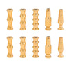 Wholesale Stainless Steel Geometric Bamboo Pattern Loose Beads For Diy Handmade Jewelry Accessories
