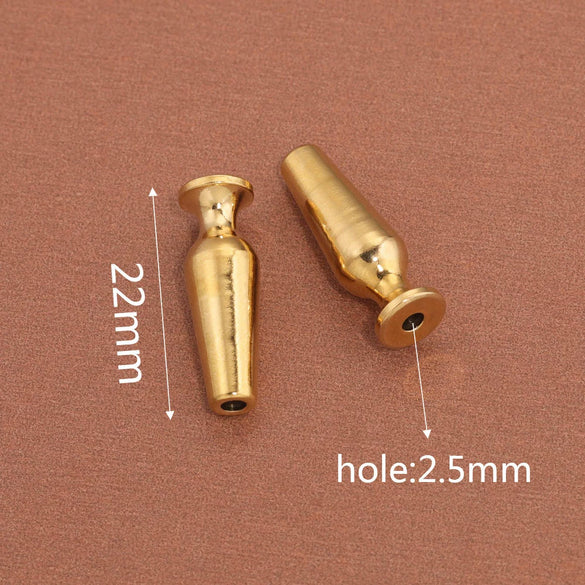 Wholesale Stainless Steel Geometric Bamboo Pattern Loose Beads For Diy Handmade Jewelry Accessories