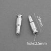 Wholesale Stainless Steel Geometric Bamboo Pattern Loose Beads For Diy Handmade Jewelry Accessories