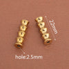 Wholesale Stainless Steel Geometric Bamboo Pattern Loose Beads For Diy Handmade Jewelry Accessories