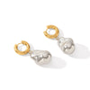 Wholesale Stainless Steel Geometric Baroque Pendant Earrings With Electroplating Ins Style For Women