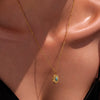 Wholesale 316L Stainless Steel Geometric Bead Chain Clavicle Necklace For Women Plated With 18K True Gold