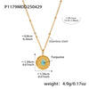 Wholesale 316L Stainless Steel Geometric Bead Chain Clavicle Necklace For Women Plated With 18K True Gold