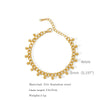 Wholesale Stainless Steel Geometric Bead Pendant Clavicle Chain Electroplated Unisex Design Sense Niche Light Luxury Bracelet