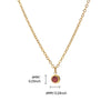Wholesale Stainless Steel Geometric Birthstone Diamond Pendant Necklace For Women With Electroplating And Cross Chain