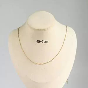 Wholesale Stainless Steel Geometric Birthstone Necklace With Electroplating Little Fresh Style For Female