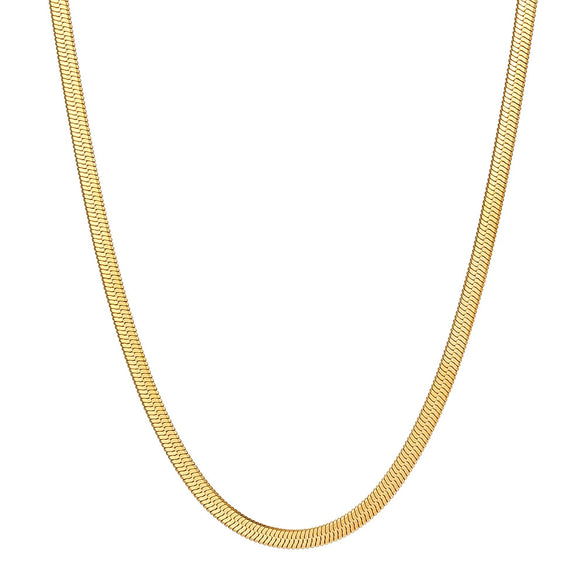 Wholesale Stainless Steel Geometric Blade Chain Necklace 18K Goldplated For Women Trendy Simple Original Design Jewelry