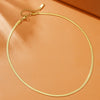 Wholesale Stainless Steel Geometric Blade Chain Necklace 18K Goldplated For Women Trendy Simple Original Design Jewelry