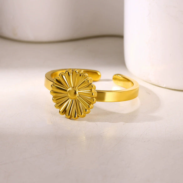 Wholesale Stainless Steel Geometric Bow Ring Jewelry With Electroplating For Women