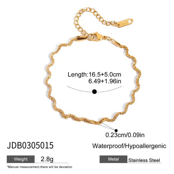 Wholesale Stainless Steel Geometric Bracelets For Girls With Electroplating Light Luxury And High End Style