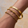 Wholesale Stainless Steel Geometric Bracelets For Girls With Electroplating Light Luxury And High End Style