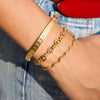 Wholesale Stainless Steel Geometric Bracelets For Girls With Electroplating Light Luxury And High End Style