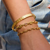 Wholesale Stainless Steel Geometric Bracelets For Girls With Electroplating Light Luxury And High End Style