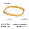 Wholesale Stainless Steel Geometric Buckle Bracelet 18K Gold Plated Electroplated Jewelry