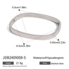 Wholesale Stainless Steel Geometric Buckle Bracelet 18K Gold Plated Electroplated Jewelry