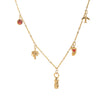 Wholesale Stainless Steel Geometric Bullet Aircraft Pendant Necklace With Vacuum Plated 18K Gold Color