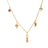 Wholesale Stainless Steel Geometric Bullet Aircraft Pendant Necklace With Vacuum Plated 18K Gold Color