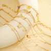 Wholesale Stainless Steel Geometric Butterfly Beach Anklet Multilayer Stacked Unisex Foot Accessories