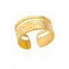Wholesale Stainless Steel Geometric Casting Gold Inlaid Ring For Men And Women