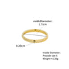 Wholesale Stainless Steel Geometric Casual Style Ring For Men And Women With Electroplating