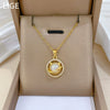 Wholesale Stainless Steel Geometric Cat Fashion Light Luxury Elegant Gorgeous Diamond Unisex Necklace