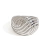 Wholesale Stainless Steel Geometric Chubby Ring Jewelry With Electroplating Modern Classic Style