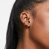 Wholesale Stainless Steel Geometric Circle Earrings For Women With Electroplating
