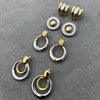 Wholesale Stainless Steel Geometric Circle Earrings With Electroplating For Women