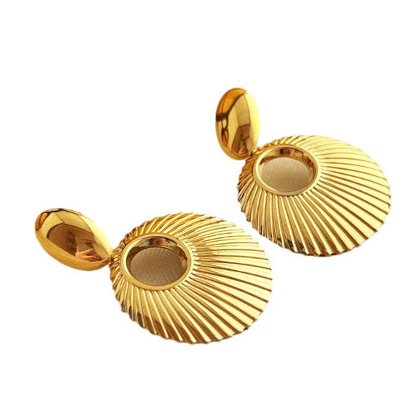 Wholesale Stainless Steel Geometric Creative Shell Earrings For Women Jewelry