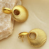 Wholesale Stainless Steel Geometric Creative Shell Earrings For Women Jewelry