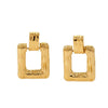 Wholesale Stainless Steel Geometric Creative Simple Light Luxury Niche Design Electroplated Earrings For Women