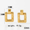 Wholesale Stainless Steel Geometric Creative Simple Light Luxury Niche Design Electroplated Earrings For Women