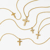 Wholesale Stainless Steel Geometric Cross Necklace With Electroplating O Word Chain Light Luxury And Gorgeous Temperament