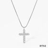 Wholesale Stainless Steel Geometric Cross Necklace With Electroplating O Word Chain Light Luxury And Gorgeous Temperament