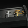Wholesale Stainless Steel Geometric Cross Opening Adjustable Ring With Gold Plated Electroplating For Women And Men