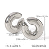 Wholesale Stainless Steel Geometric Cshaped Electroplated Ear Clip Earrings For Women