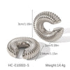 Wholesale Stainless Steel Geometric Cshaped Electroplated Ear Clip Earrings For Women