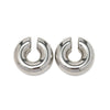 Wholesale Stainless Steel Geometric Cshaped Hollow Electroplated Ear Clip Earrings