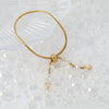 Wholesale Stainless Steel Geometric Design Adjustable Chain Bracelet With Real Gold Plating Light Luxury And Minimalist Style