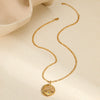 Wholesale Stainless Steel Geometric Devil's Eye Pendant Necklace With Electroplating For Women